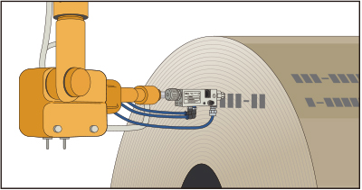 コイル・鋼管への製品識別およびシーム部ラインマーキング