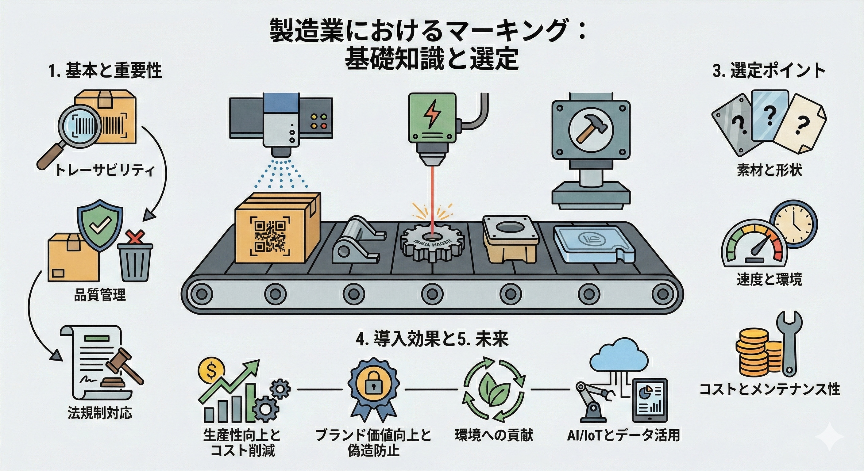 マーキングとは？製造業の設備導入担当者が知るべき基礎知識から選定ポイントまで