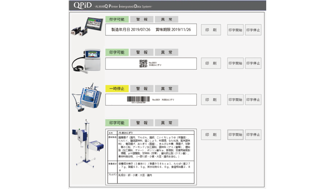 共通UIで全てのプリンターを管理